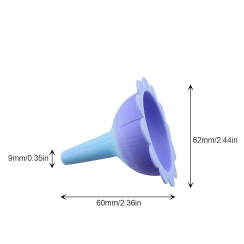 6PCS Plastic Blue Diamond Painting Morning Glory Funnel DIY Art Handmade Diamond Painting Tool Accessories Aperture 0.35in Bead Transfer Storage Container in Kuwait