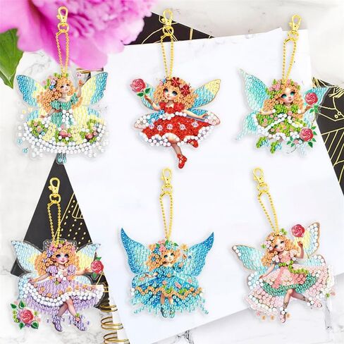YUE ZHE 6 PCS Diamond Painting Kits for Adults DIY Diamond Art Painting Wall Hook Key Holder Wall Adhesive Hook Cat Theme Arts and Crafts DIY Kits for Towel Hat Kitchen Decoration in Saudi Arabia