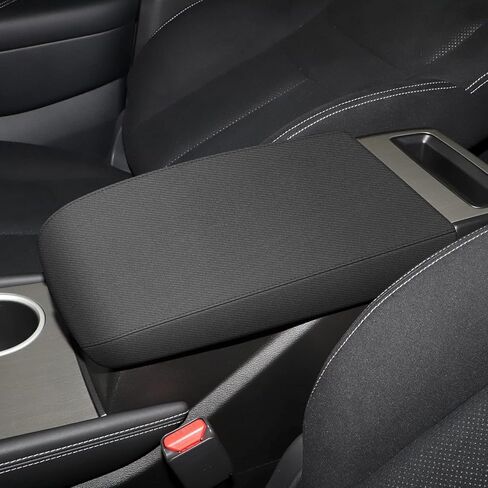 AOMSAZTO Console Covers for 2015-2023 Nissan Murano Armrest Covers for Nissan Murano Black with Black Stiches in Kuwait