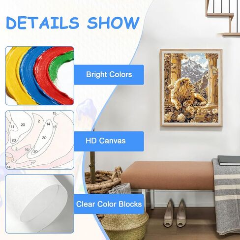 zpptAugs Paint by Numbers Kit for Adults Beginners，Wine Glass Acrylic Adult Paint by Number Kits on Canvas,Digital Oil Number Painting Kits for Home Decor Gift 12"x16"(Without Frame) in Kuwait