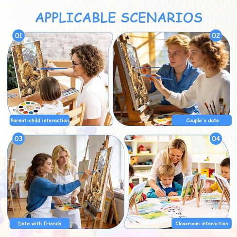 zpptAugs Paint by Numbers Kit for Adults Beginners，Wine Glass Acrylic Adult Paint by Number Kits on Canvas,Digital Oil Number Painting Kits for Home Decor Gift 12"x16"(Without Frame) in Kuwait