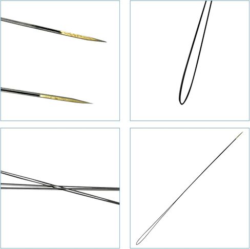 Fbshicung 2PCS Professional Needle Threader for Embroidery Machines, Compatible with Tajima & SWF Chenille Machines, Durable Metal Threading Tool (210mm) in Kuwait