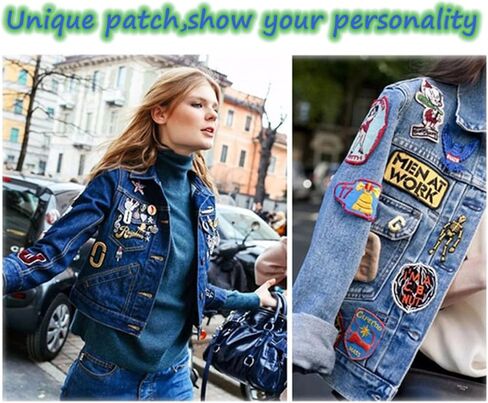 4 Pieces I Love Fishing Embroidered Sew On Iron on Fabric Repair Patches in Saudi Arabia