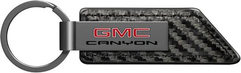 صورة iPick لسلسلة مفاتيح GMC Canyon من ألياف الكربون المصنوعة من جلد البولي يوريثان، مرخصة رسميًا in Kuwait