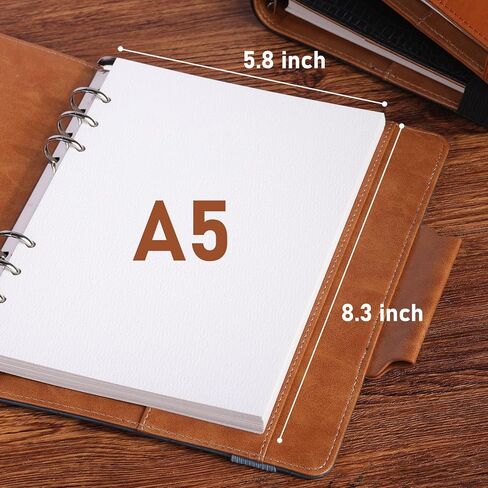 Watercolor Sketchbook A5 (8.3" x 5.8"), 24 Sheets 100% Cotton Cold Press 300GSM 140LB, Refillable Paper with Dual-Sided Consistent Texture, for Watercolor, Gouache, Acrylic & Mixed Media in Kuwait