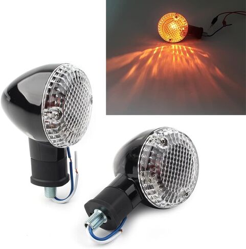 Cnfang4 LED Motorcycle Turn Signals Lights Blinker Indicator for Yamaha Bolt XVS950 2014-2018, Clear Lens in Kuwait