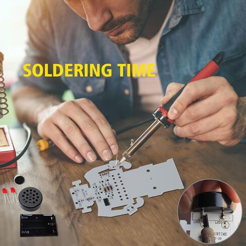Soldering Robot Recording and Voice Changing DIY Kit Electronic Soldering Project Practice Kit Cool Sound Effects Fun STEM Kit for Family and Friends in Saudi Arabia