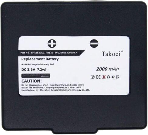 68300900 Battery Replacement for ABITRON KH68300990.A HETRONIC 68300600 68300900 2000mAh 3.6V in Kuwait