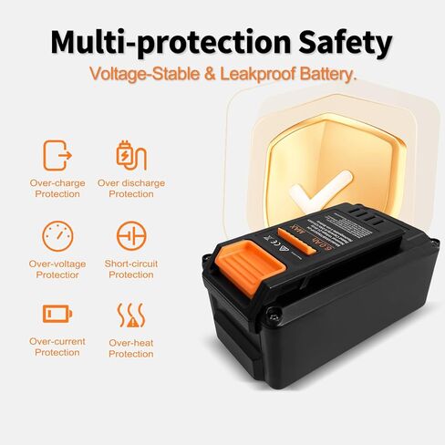 6000Ah Battery for Mammotion Robot Lawn Mower YUKA Mini 500/600/700/700H/800, Replacement for MWBT06S01P-03, MWBT06S02P-03, MWBT06S02P-01,etc in Saudi Arabia