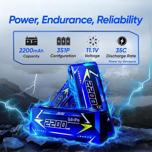 3S Lipo Battery 35C 11.1V 2200mAh with XT60 Connector,for RC Car,Truck,Buggy in Saudi Arabia