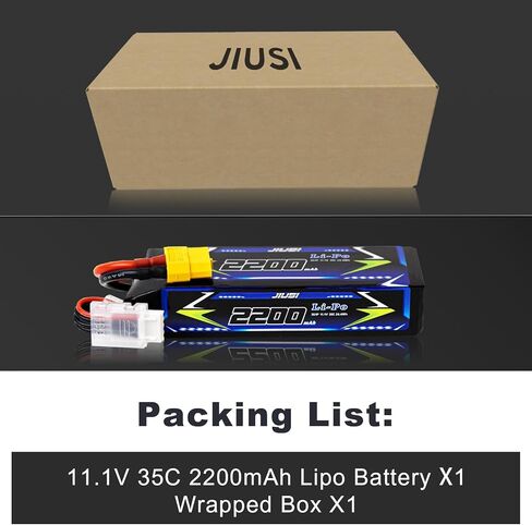 3S Lipo Battery 35C 11.1V 2200mAh with XT60 Connector,for RC Car,Truck,Buggy in Saudi Arabia