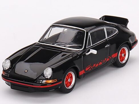 911 Carrera RS 2.7 Black with Red Stripes Limited Edition to 4800 pieces Worldwide 1/64 Diecast Model Car by True Scale Miniatures MGT00688 in Kuwait