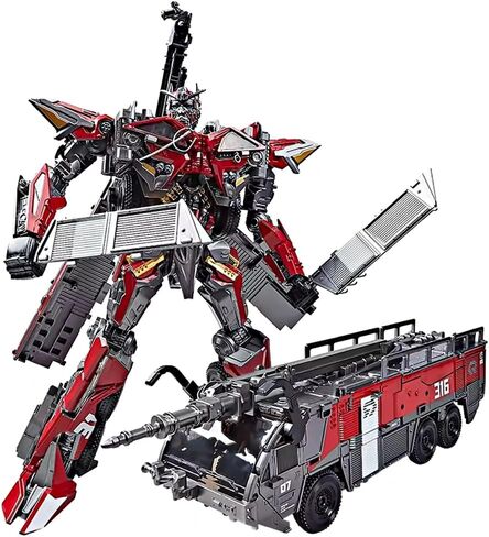 Deformation Robot Toys, Fire Engine Truck Model Oversized 12 Inches Character Action Figure with Accessories, Suitable for Ages 6 and Up for Boys Kids in Saudi Arabia