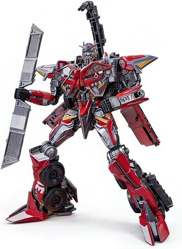 Deformation Robot Toys, Fire Engine Truck Model Oversized 12 Inches Character Action Figure with Accessories, Suitable for Ages 6 and Up for Boys Kids in Saudi Arabia