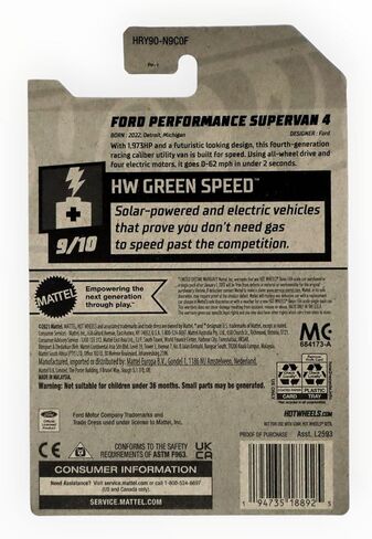 Matchbox Hot Wheels Ford Performance Supervan 4, Green Speed 9/10 [White] 128/250 in Kuwait