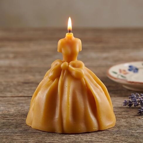 Wedding Dress Silicone Candle Mold Princess Dress Candle Mold Wedding Dress Resin Casting Mold for Candle Home Decorate Mold Candle Making Aromatherapy Gypsum Candles Clay Craft in Saudi Arabia