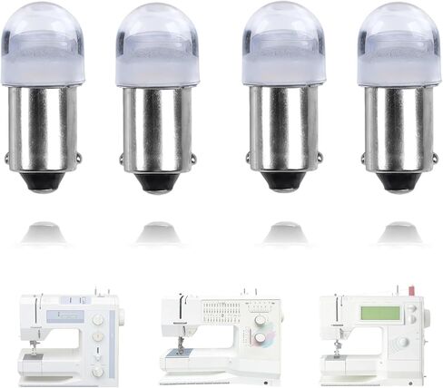 4-Pack 6V/3W 3055000-LED Push-In Light Bulb Compatible with Bernina Sewing Machine 1020,1030,1031,1080,1090,1100,1120,1130,1230,1260,1530,1630, Replacement for 3055000 3055000-G 3055000-LED in Saudi Arabia