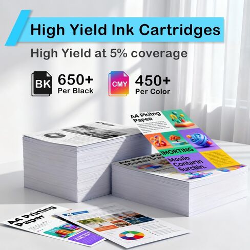 60XL Ink Cartridge Replacement for HP 60 Ink Cartridge Black and color Combo Pack 60XL High Yield Work for PhotoSmart D110 C4780 C795 C4680 C4650 Deskjet D2680 F2430 Envy 110 120 Printer (2Pack) in Saudi Arabia