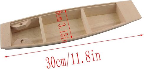 LQ Industrial 30x8x3cm Unfinished Wooden Model Boat Suitable for DIY Crafts School Project Birthday Party Home Office Table Decoration in Kuwait