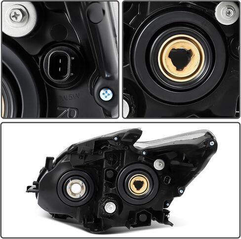 Headlight assemblyCompatible with 2010-2011 for Toyota Prius Model Driver and Passenger Side TO2518122 TO2519122 8117047212 8113047212 in Kuwait