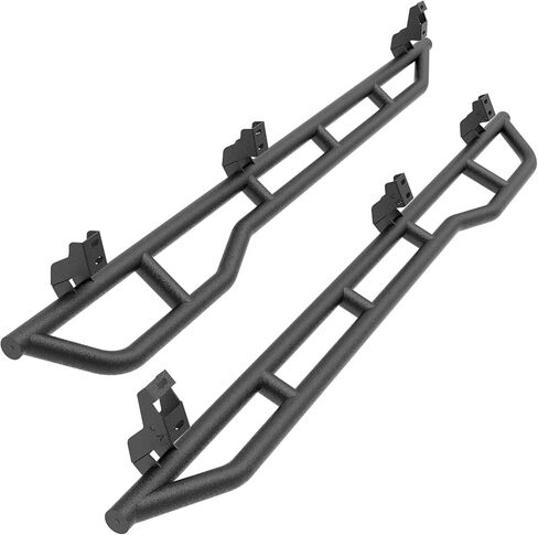 Hooke Road Tundra Rock Sliders with Kick-Out for 2007-2021 Toyota Tundra CrewMax(4 Full Size Doors), Running Board Nerf Bars for Rock Crawling in Kuwait