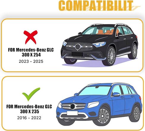 Running Boards for Mercedes-Benz GLC 300 X253 2016-2022 Aluminum Fixed Side Step Pedal Nerf Bar for Benz GLC 300 X253 2016 2017 2018 2019 2020 2021 2022 in Saudi Arabia