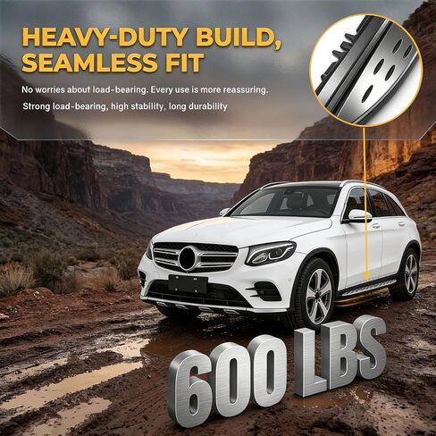 Running Boards for Mercedes-Benz GLC 300 X253 2016-2022 Aluminum Fixed Side Step Pedal Nerf Bar for Benz GLC 300 X253 2016 2017 2018 2019 2020 2021 2022 in Saudi Arabia