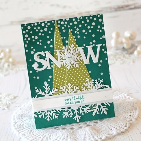 Christmas Metal Die Cuts,Words Snow Snowflake Background Festival Metal Cutting Dies Cut Stencils for DIY Photo Decorative Embossing Paper Dies for Scrapbooking Card Making in Kuwait