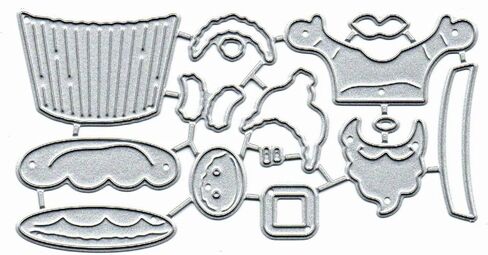 Christmas Cup Snata Metal Die Cuts,Merry Christmas Pine Snata Snowflake Cutting Dies Cut Stencils for DIY Invitation Card Scrapbooking Album Decorative Embossing Paper Dies Card Making in Kuwait