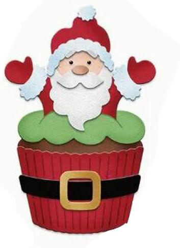 Christmas Cup Snata Metal Die Cuts,Merry Christmas Pine Snata Snowflake Cutting Dies Cut Stencils for DIY Invitation Card Scrapbooking Album Decorative Embossing Paper Dies Card Making in Kuwait