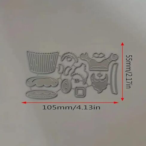 Christmas Cup Snata Metal Die Cuts,Merry Christmas Pine Snata Snowflake Cutting Dies Cut Stencils for DIY Invitation Card Scrapbooking Album Decorative Embossing Paper Dies Card Making in Kuwait