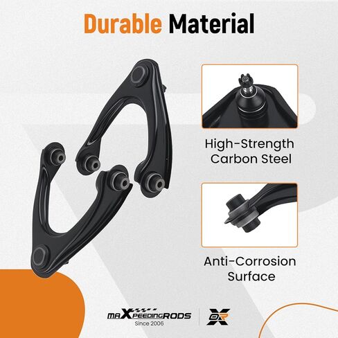 maXpeedingrods 12Pc Front Upper Control Arm Kit for Honda Civic 1996-2000, Suspension Kit with Lower Ball Joints Sway Bar Links Outer & Inner Tie Rods Boots in Kuwait