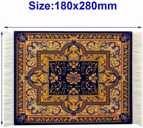 Mouse Pads Desktop Decoration Office Carpet Mouse Pads Woven Retro Style with Fring Laptop Computer Tablet Mat(06) in Kuwait