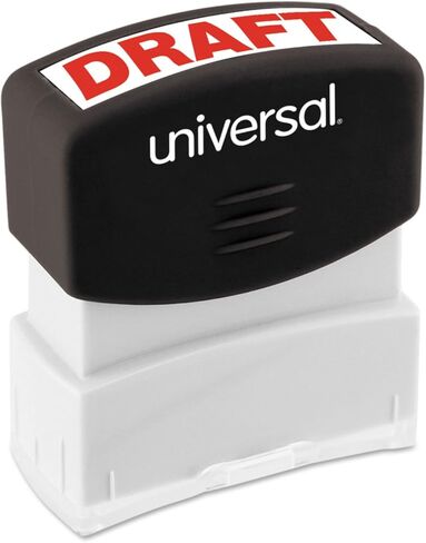 Universal UNV10049 Pre-Inked Draft Message Stamp - Red Ink in Kuwait