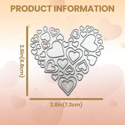 Love Heart, Metal, Cutting Dies Stencil in Kuwait