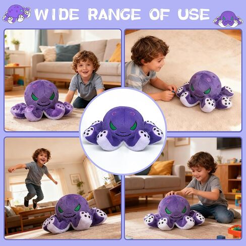 Evil Octopus Plush Toy,Demon Octopus Stuffed Animals,Jellyfish Plush Toy Gift for Kids and Lovers for Birthday, Christmas,Halloween. in Saudi Arabia