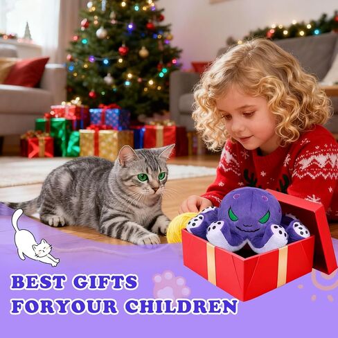 Evil Octopus Plush Toy,Demon Octopus Stuffed Animals,Jellyfish Plush Toy Gift for Kids and Lovers for Birthday, Christmas,Halloween. in Saudi Arabia