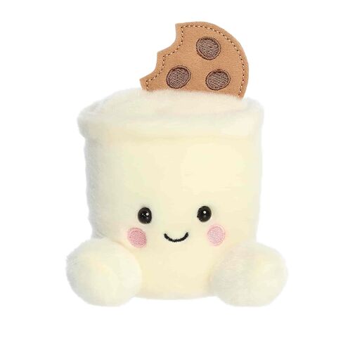 Aurora® Adorable Palm Pals™ Duncan Milk & Cookies™ Stuffed Animal - Fun Collectible Plush For Kids and Adult Collectors - Perfect for Decorating Rooms and Birthday Gifts - White 4 Inches in Kuwait
