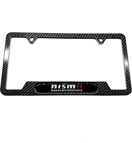 Nismo GTR 300z 350z Z Rogue Titan Armada Maxima Altima Quest Murano Sentra Pathfinder Frontier Carbon Fiber Stainless Steel License Plate Frame in Saudi Arabia