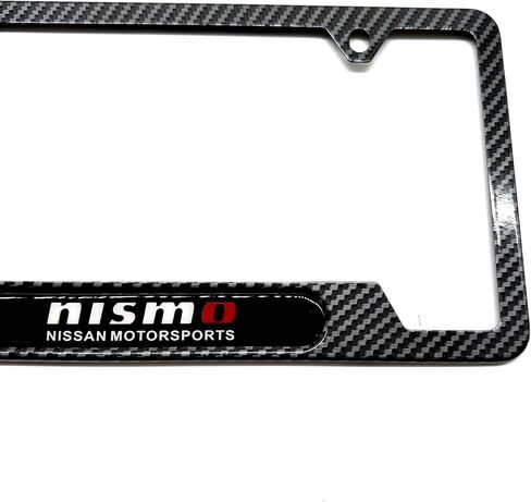 Nismo GTR 300z 350z Z Rogue Titan Armada Maxima Altima Quest Murano Sentra Pathfinder Frontier Carbon Fiber Stainless Steel License Plate Frame in Saudi Arabia