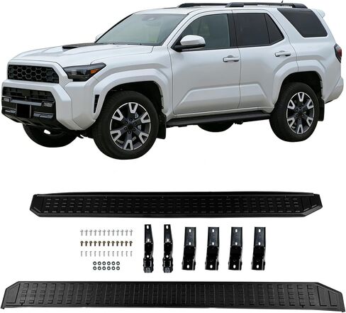 لوحات تشغيل مناسبة لـ 2025 2026 Toyota 4Runner N500 من الألومنيوم بخطوات جانبية Nerf Bars in Kuwait