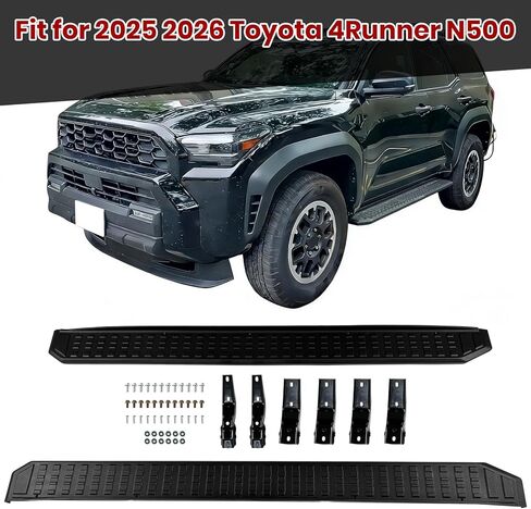 لوحات تشغيل مناسبة لـ 2025 2026 Toyota 4Runner N500 من الألومنيوم بخطوات جانبية Nerf Bars in Kuwait