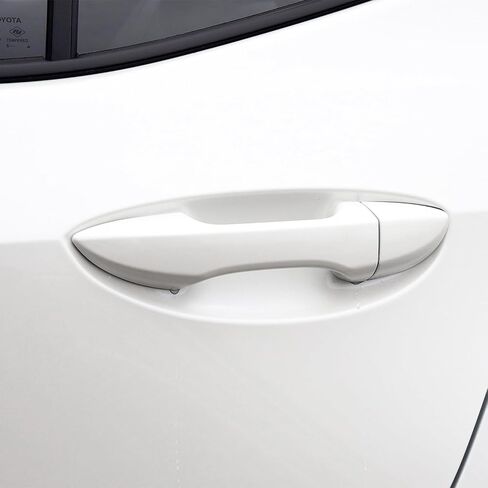 مقبض باب خارجي خارج يسار يمين لسيارة Toyota Corolla 2014 2015 2016 2017 2018 (مقبض الباب الأمامي الأيمن من جانب الركاب، أبيض فائق) in Kuwait