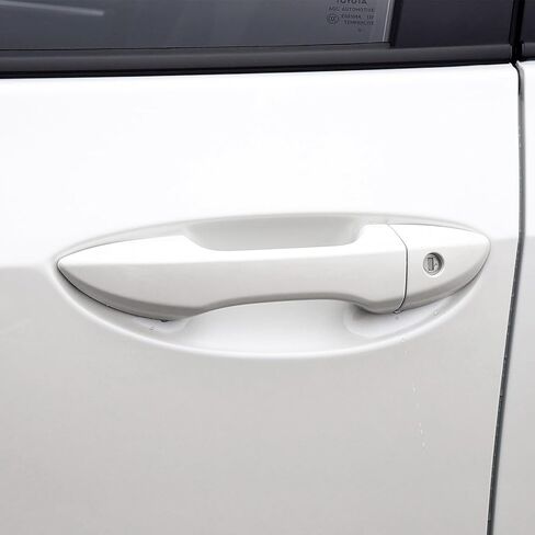 مقبض باب خارجي خارج يسار يمين لسيارة Toyota Corolla 2014 2015 2016 2017 2018 (مقبض الباب الأمامي الأيمن من جانب الركاب، أبيض فائق) in Kuwait