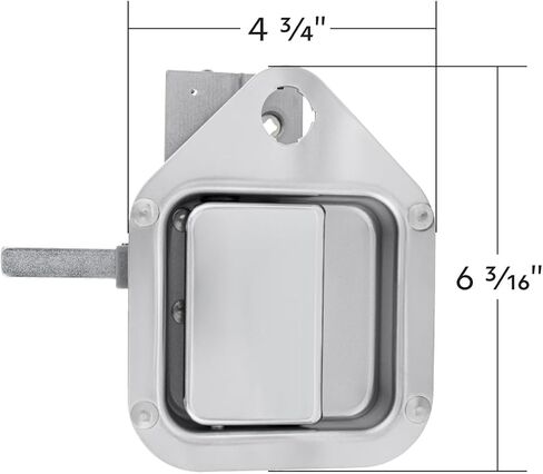 United Pacific 42605B Exterior Sleeper Storage Door Handle for Kenworth W900/T800 (2004-2015), Long Striker, Steel Construction – Passenger – ONE Unit in Kuwait