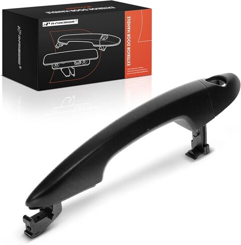 A-Premium Front Left Driver Side Exterior Door Handle with Keyhole Compatible with Hyundai Sonata 2015 2016 2017 2018 2019, Primed Black in Kuwait