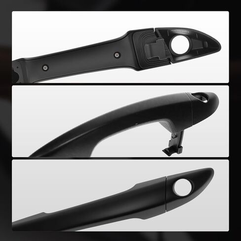 A-Premium Front Left Driver Side Exterior Door Handle with Keyhole Compatible with Hyundai Sonata 2015 2016 2017 2018 2019, Primed Black in Kuwait