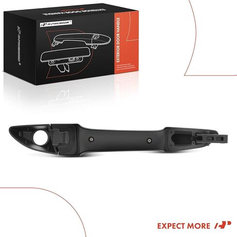 A-Premium Front Left Driver Side Exterior Door Handle with Keyhole Compatible with Hyundai Sonata 2015 2016 2017 2018 2019, Primed Black in Kuwait