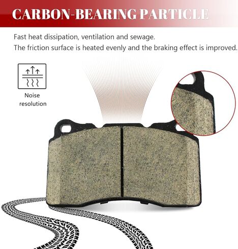 Ceramic Disc Brake Pads Set Front and Rear Replacement for Ford Mustang 2011 2012 2013 2014 in Saudi Arabia