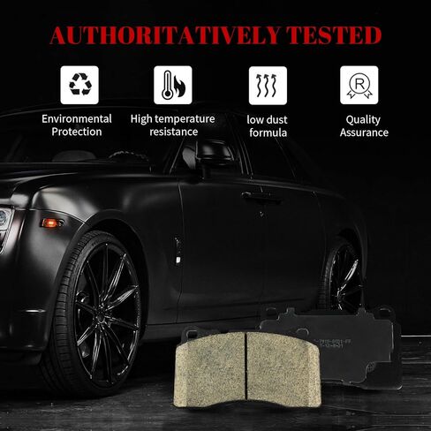 Ceramic Disc Brake Pads Set Front and Rear Replacement for Ford Mustang 2011 2012 2013 2014 in Saudi Arabia